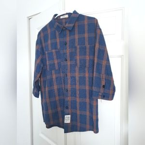 3/4 Sleeve Flannel